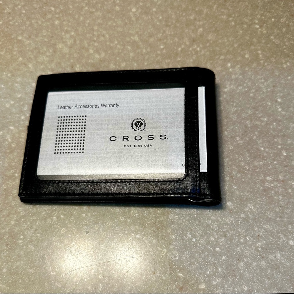 Cross Black Leather Bi-Fold Wallet